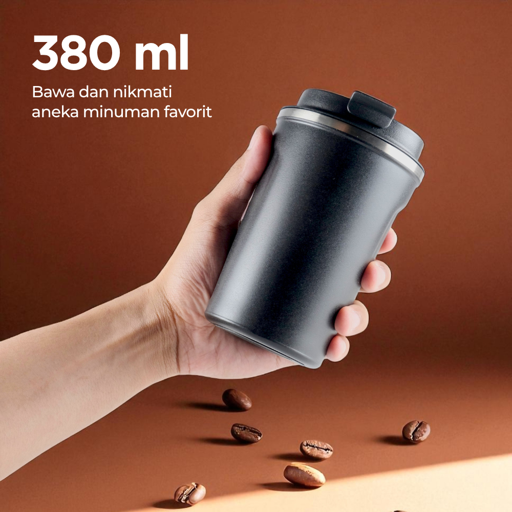 Gambar produk BYS HOUSE Botol Minum Tumbler Air Panas Dingin Stainless Steel 380ml - TY204