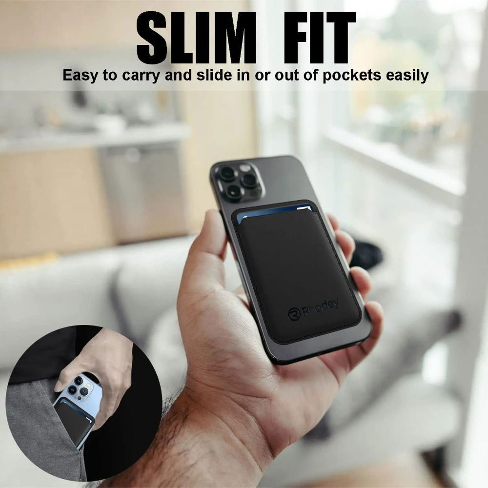 Gambar produk Rhodey Dompet Kartu Magnetic Card Holder MagSafe PU Leather for iPhone - WM-95