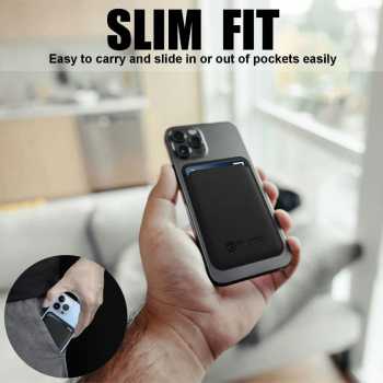 Gambar produk Rhodey Dompet Kartu Magnetic Card Holder MagSafe PU Leather for iPhone - WM-95