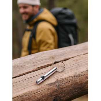 TaffSPORT Gantungan Kunci Peluit Aluminium Keychain - HW1139