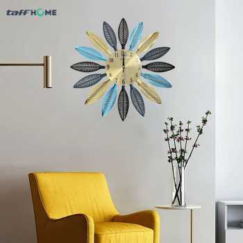 Gambar produk TaffHOME Jam Dinding Besi Elegan Eropa Silent Movement 45cm - WM-5