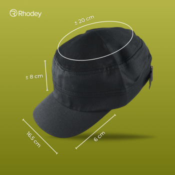 Gambar produk Rhodey Topi Komando Pria Wanita Polos Polyester - F314