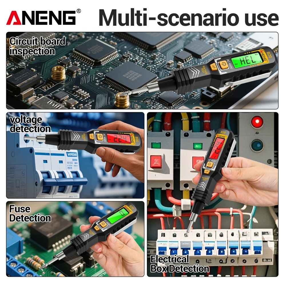 Gambar produk ANENG Obeng Tespen Tester Pen Non Contact Digital Display Alarm - B20