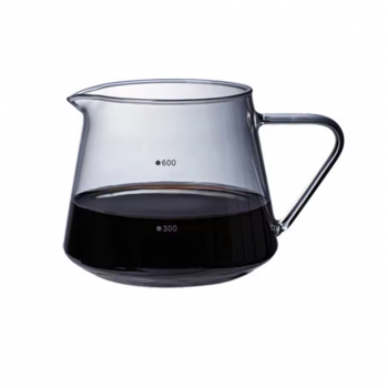 Gambar produk WURJO Teko Kopi Coffee Server V60 Borosilicate Glass 1-2 Cup 300ml - WJ9