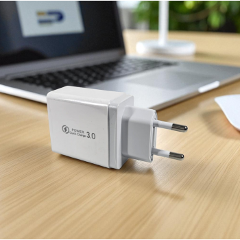 Gambar produk OLAF Charger USB Fast Charging QC 3.0 4 Port 48 W - BK-376