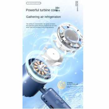 Gambar produk COOLIT Kipas Mini Portable Handheld Fan Cold Compress 3 Speed 2000mAh - P-106