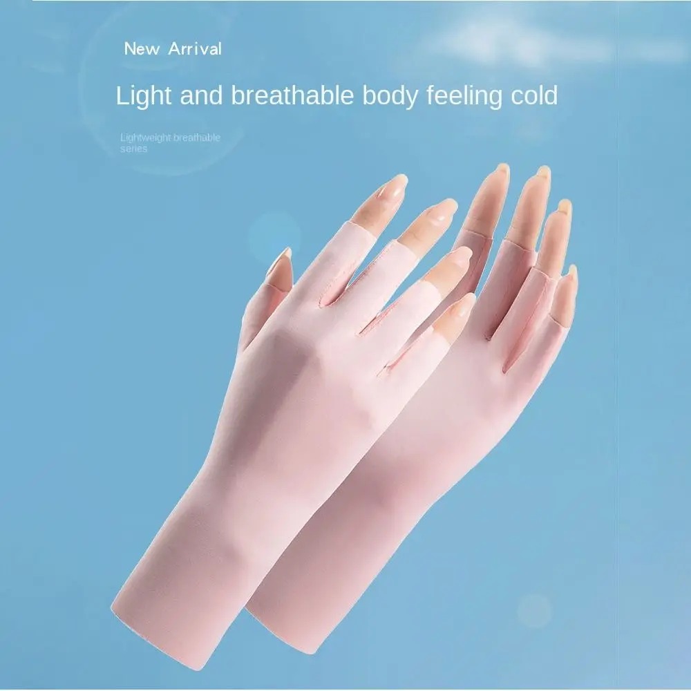 Gambar produk MALSHI Sarung Tangan Anti UV Sunscreen Gloves Nail Art - MS31