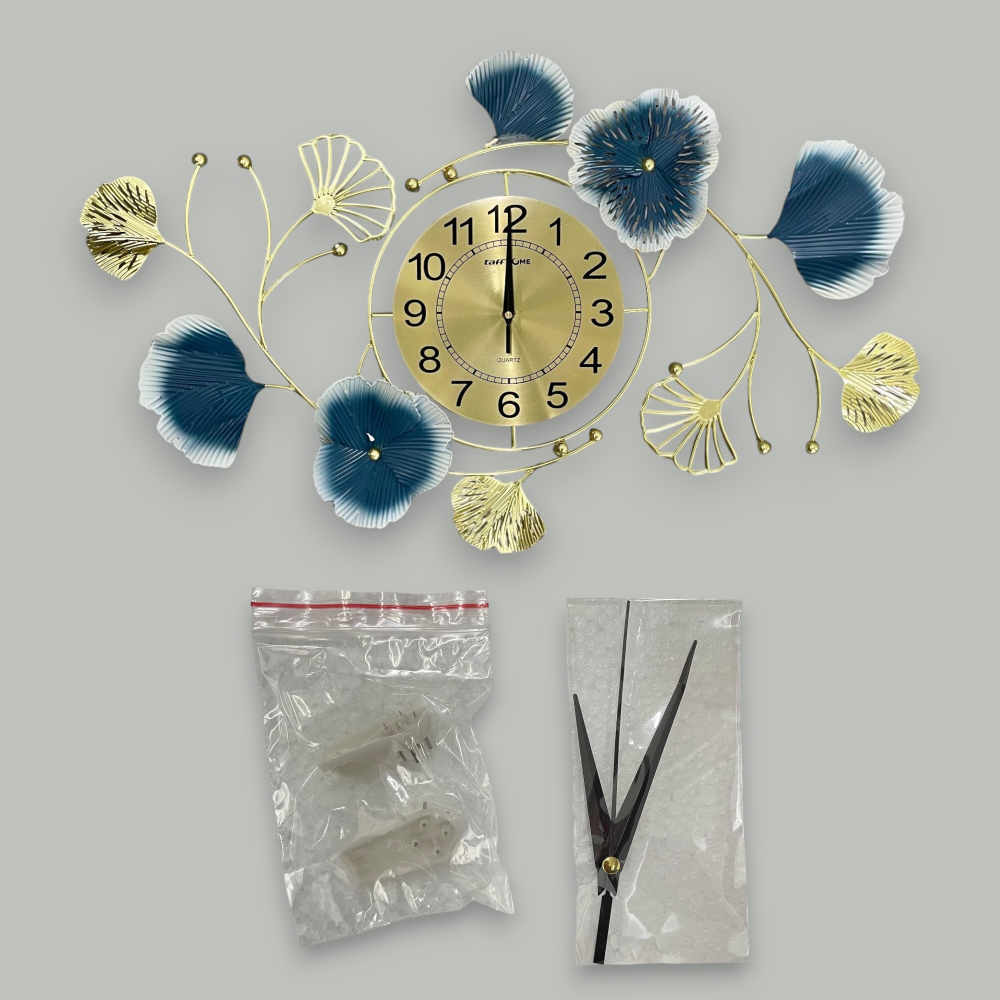 Gambar produk TaffHOME Jam Dinding Quartz Iron Luxury European Style - A1690