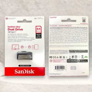 Gambar produk SanDisk Ultra Dual Drive USB Type C 3.1 Gen 1 64GB - SDDDC2