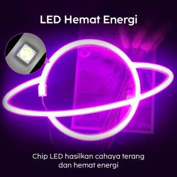 Gambar produk KEY-WIN Lampu Hias LED Neon Flex Battery and USB Power 1W Planet - M04