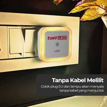 Gambar produk TaffLED Lampu Tidur Minimalis EU Plug Sensor Cahaya Warm White 0.5W - L200