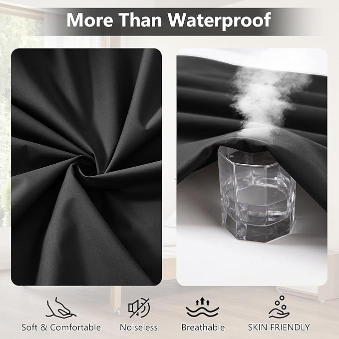 Gambar produk HILIFE Seprai Polos Waterproof Bed Sheet Round Band Non Slip 180x200cm - HL1