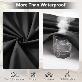 Gambar produk HILIFE Seprai Polos Waterproof Bed Sheet Round Band Non Slip 180x200cm - HL1