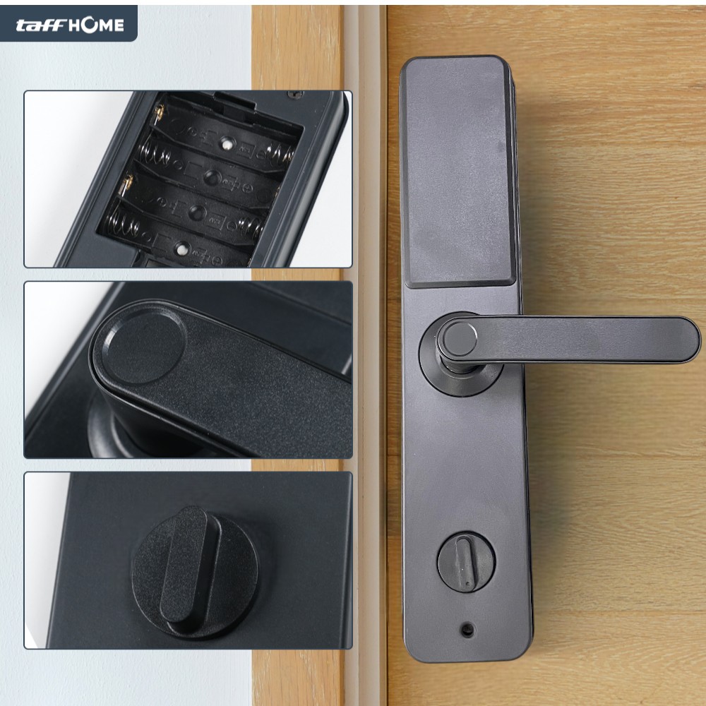 Gambar produk TaffHOME Smart Door Lock Fingerprint Password Card Alarm - XR25