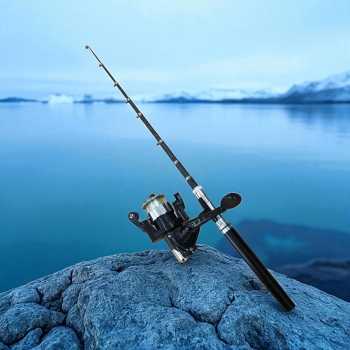 Gambar produk Mini Portable Extreme Pen Fishing Rod Length 1.5M - YL100
