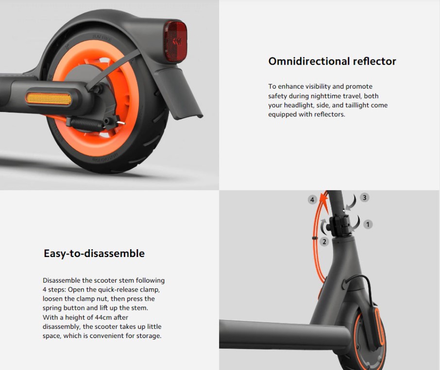 Gambar produk Xiaomi Skuter Listrik Dual Braking Electric Scooter 450W - 4 Go