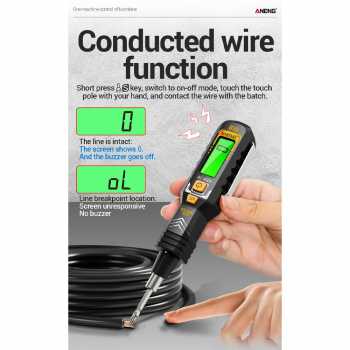 Gambar produk ANENG Obeng Tespen Tester Pen Non Contact Digital Display Alarm - B20