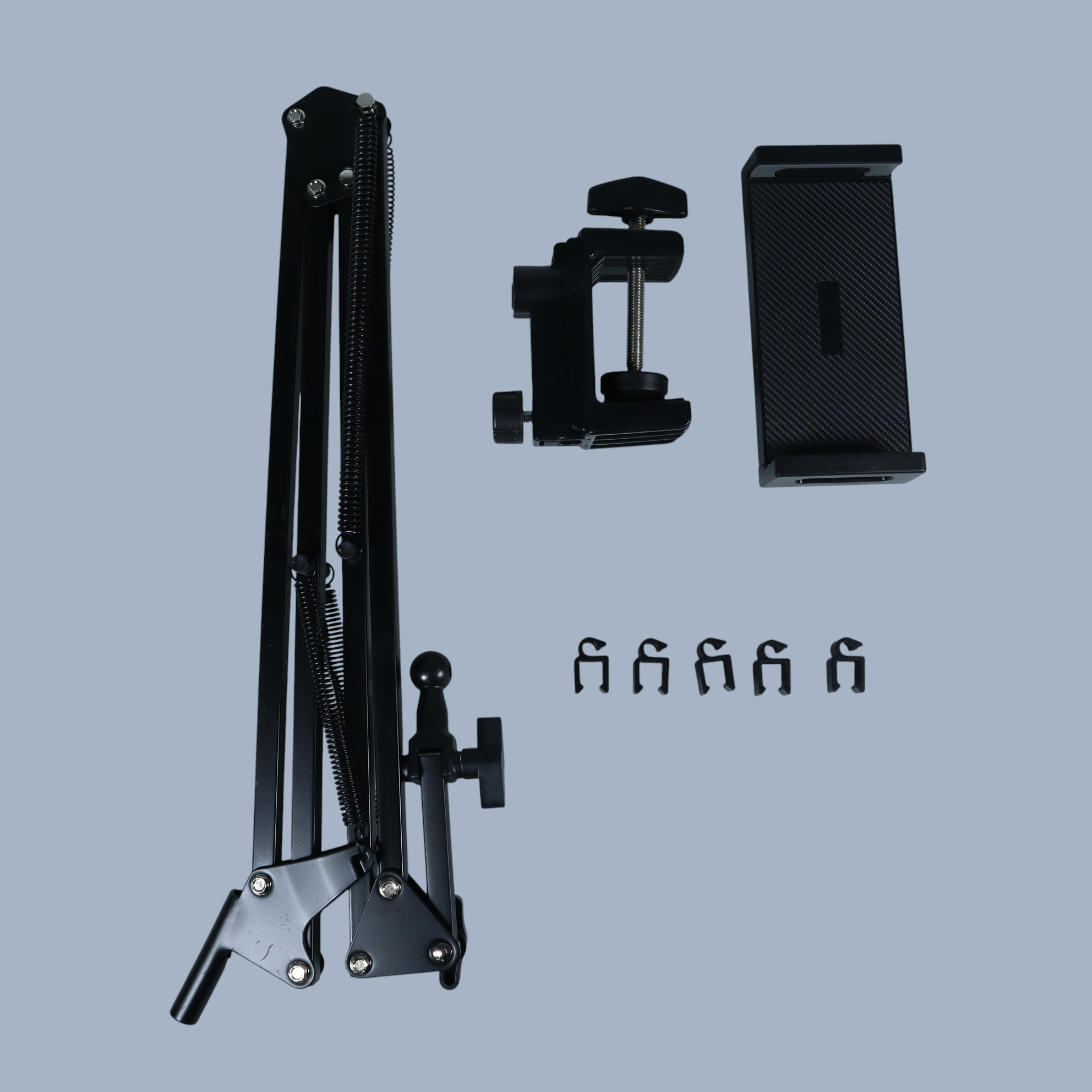Gambar produk MAMEN Lazypod Holder Tablet Smartphone Stand 360 Rotation Desk Clamp - MM4