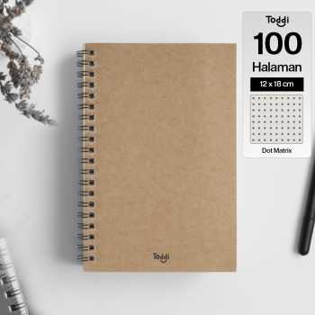 Toddi Buku Jurnal Softcover Notebook Diary 68GSM 100 Halaman - TD6