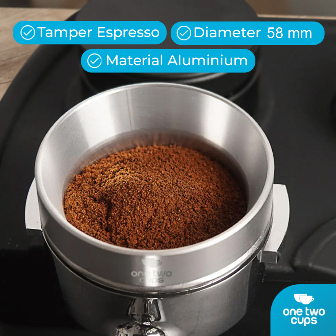 Gambar produk One Two Cups Dosing Ring Portafilter Espresso Magnetic Aluminium 58mm - YXA44