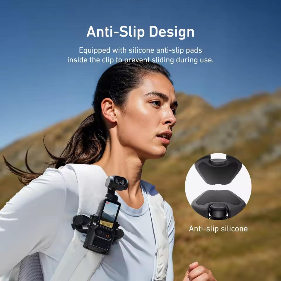 Gambar produk TELESIN Quick Release Backpack Mounting Bracket For DJI Pocket 3 - S3-JFM-02-TDJ