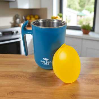 One Two Cups Cangkir Kopi Stainless Steel Double Wall Mug 497ml - FG10
