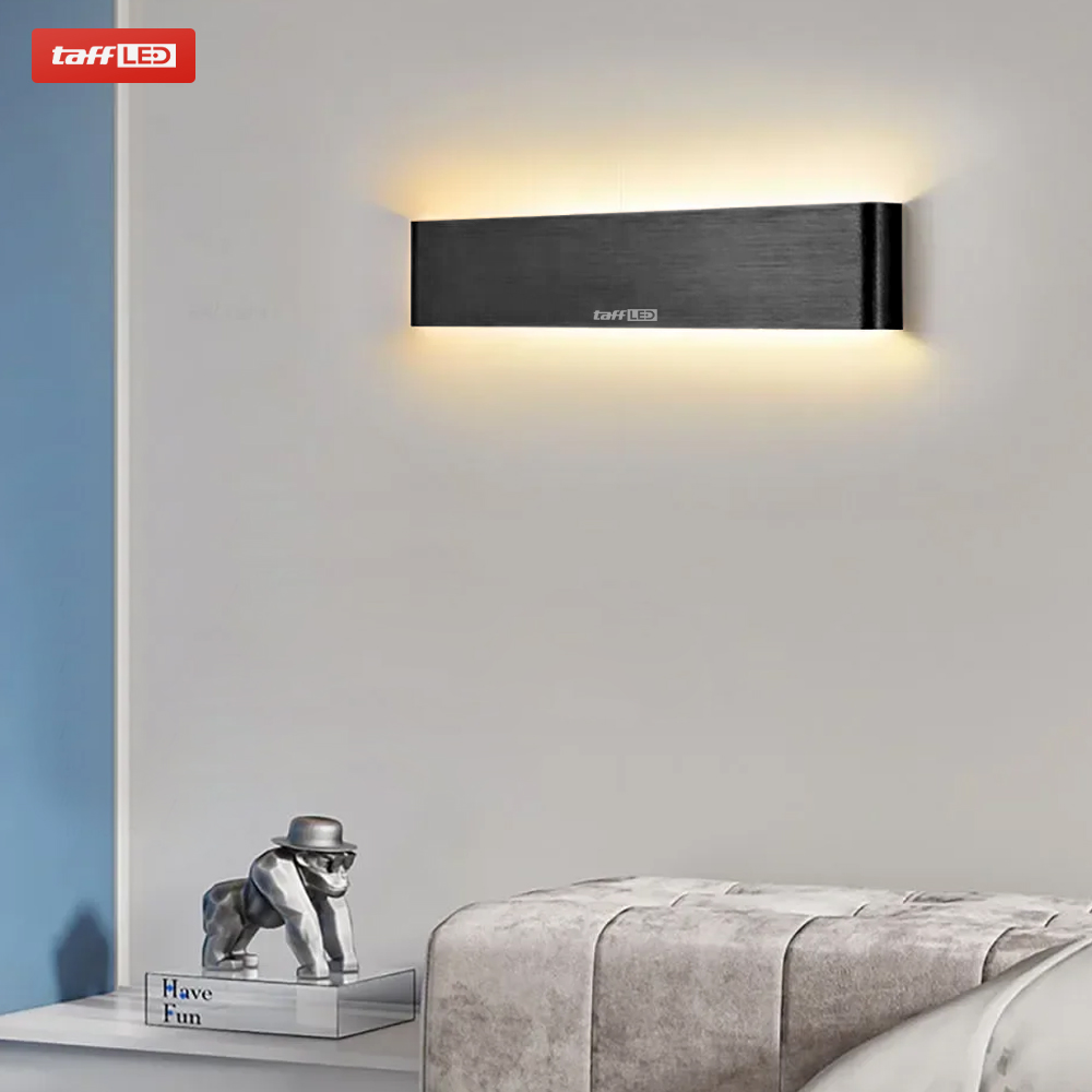Gambar produk TaffLED Lampu Dinding Hias Minimalis LED Wall Lamp Aluminium 12W Warm White - B1001