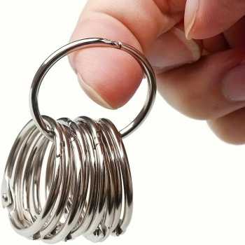 Gambar produk OBOS Ring Buka Tutup Buku Binder Menu Gantungan Kunci 50 PCS 30mm - OBS-8