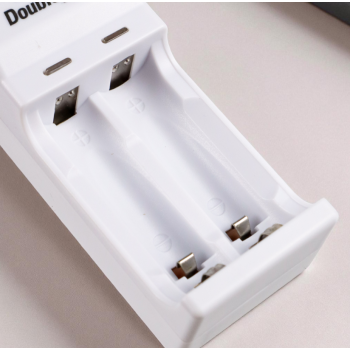 Gambar produk Doublepow Charger Baterai 2 Slot for AA AAA Ni-MH Ni-CD with LED - DP-U21