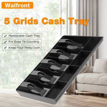 DZL Laci Uang Kasir 5 Sekat Plastik Coin Cash Drawer Tray - D-5