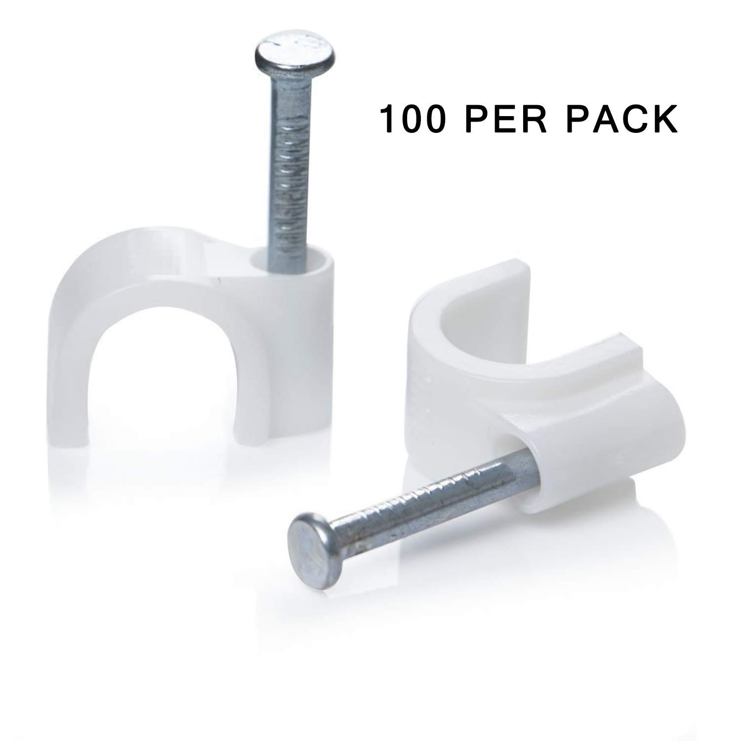 Gambar produk YUEQING Klip Kabel Cable Clip Round Wire Management 100 PCS with Box 16mm - YQ802