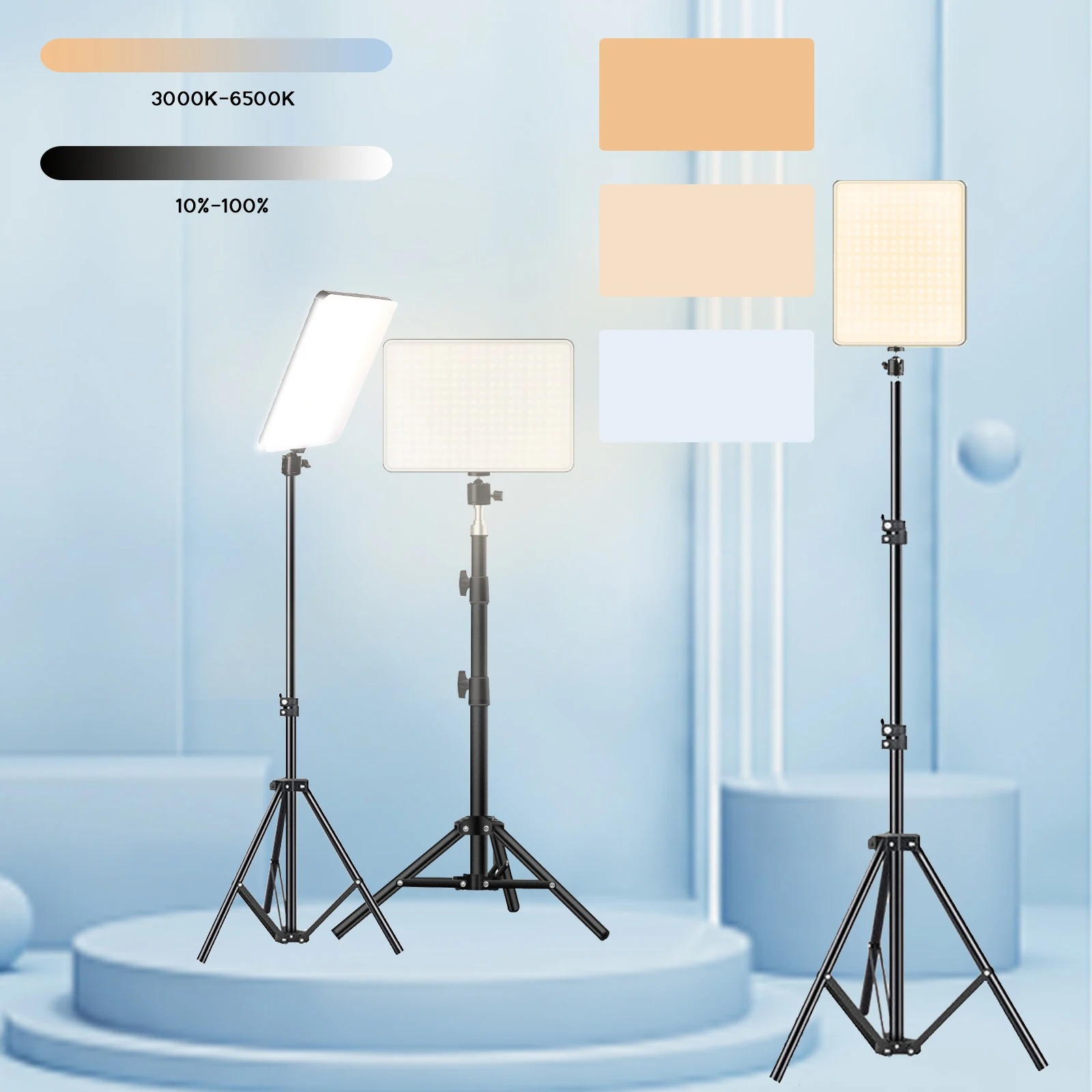 Gambar produk BTFOOR Lampu Studio Fill Light Dimmable 3in1 Frameless 6 Inch 1.6M - BT6