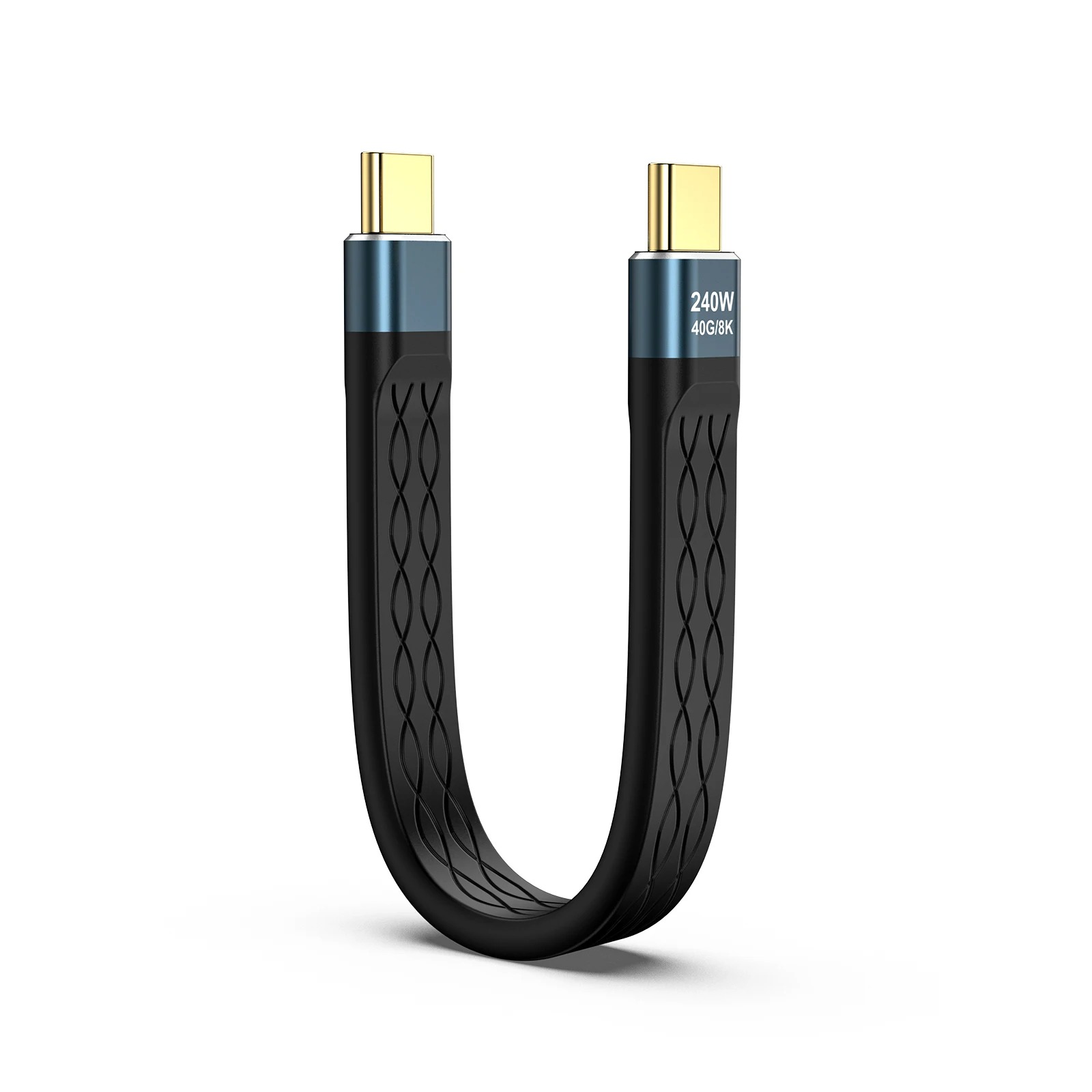 Gambar produk FMA Kabel USB Type C Data Cable Thunderbolt 4/3/PD240W 40Gbps 8K 13cm - FM-U48K