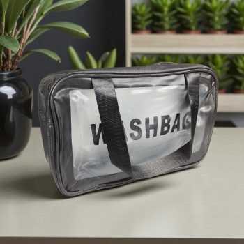 Gambar produk WASHBAG Tas Kosmetik Alat Make Up Portable Pouch Korean PVC Size M - B411