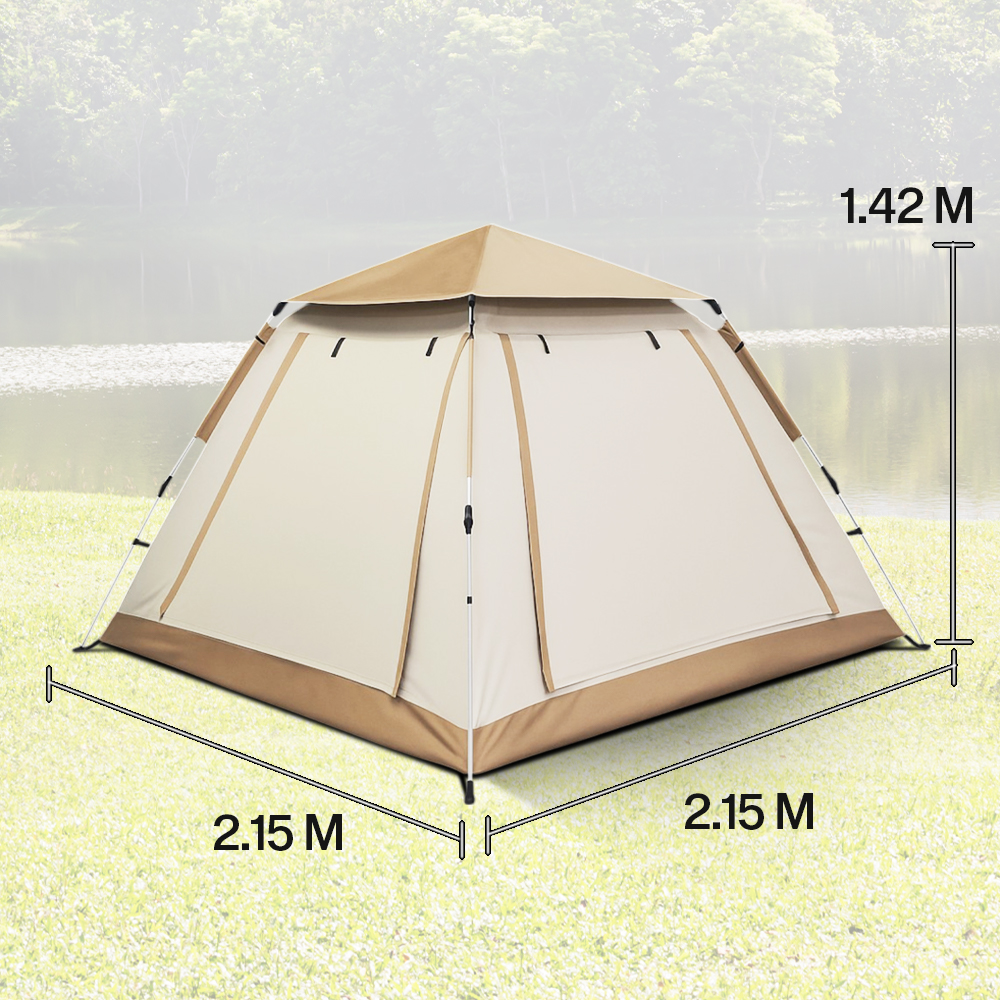 Gambar produk WolFAce Tenda Camping Lipat Otomatis 3-4 Orang Single Layer Waterproof - CT-XML-9-1