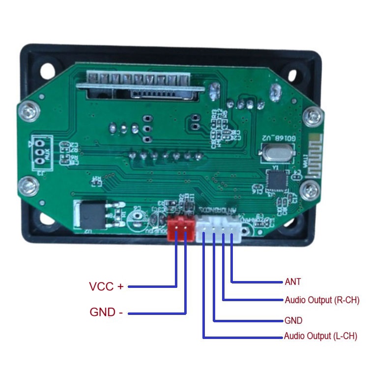 Gambar produk ICANING Amplifier Board Audio Player Bluetooth USB FM DIY 80W 12V - G016