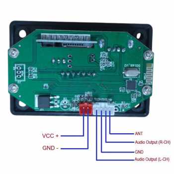 Gambar produk ICANING Amplifier Board Audio Player Bluetooth USB FM DIY 80W 12V - G016