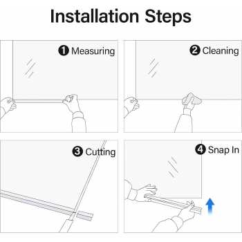 Gambar produk COOSTEE Seal Strip Penutup Celah Pintu Kaca Kamar Mandi PVC 50cm 6mm - C50