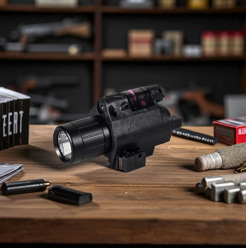 Gambar produk TaffLED Senter Senapan Tactical Rail Mount 200 Lumens with Laser 5mW - JGSD
