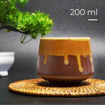 FLAMBE Gelas Keramik Kopi Teh Vintage Japanese Style Ceramic Cup 200ml - FB014