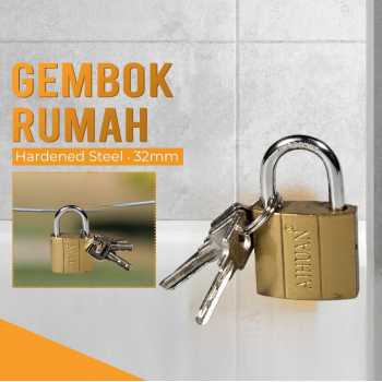 AI HUAN QASEM Gembok Rumah Anti Maling Padlock Hardened Steel - IDP