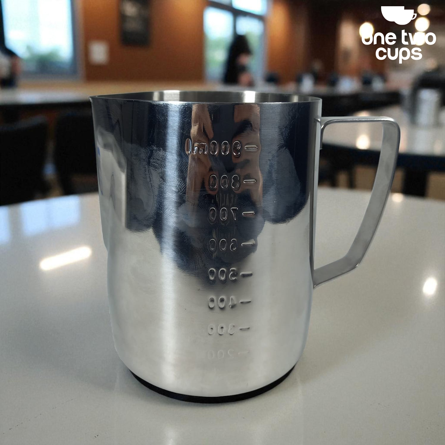 Gambar produk One Two Cups Gelas Milk Jug Kopi Espresso Latte Art Stainless 900ml - ZM078