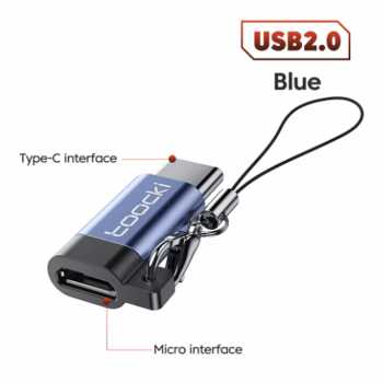 Toocki OTG USB Micro to Type C 2.0 Adapter Converter Safe Transmission - TQ-OTG02