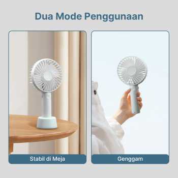 Gambar produk LivingSmart Kipas Angin Portable Genggam USB Mini Cooling Fan 1200mAh - SS-2