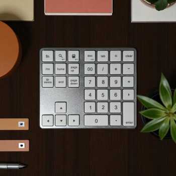 MRSVI Keyboard Numeric Wireless 2.4GHz Bluetooth Silent Click Keypad - K35