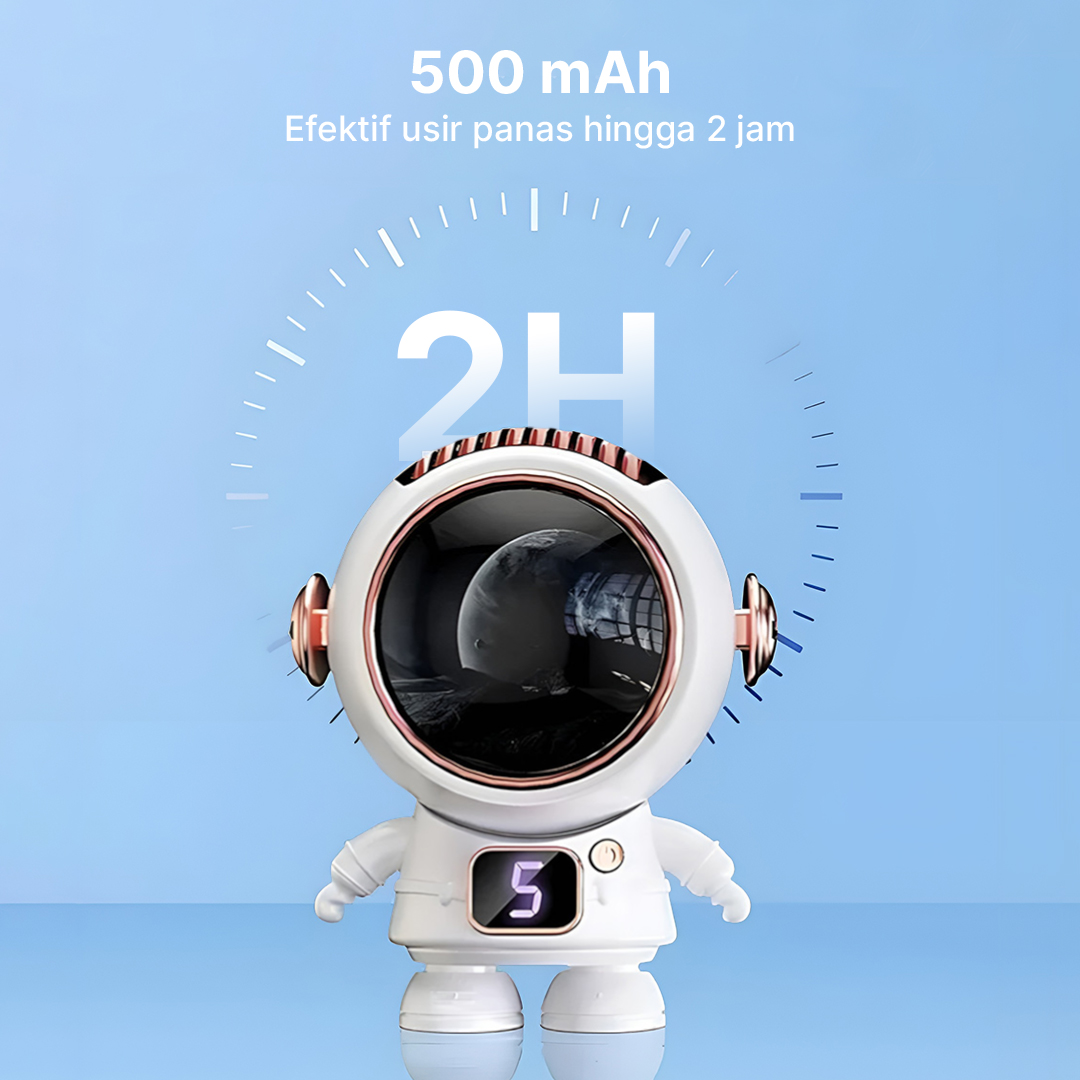 Gambar produk REUP Kipas Angin Portable Gantung Astronaut Mini Cooling 500mAh - T12