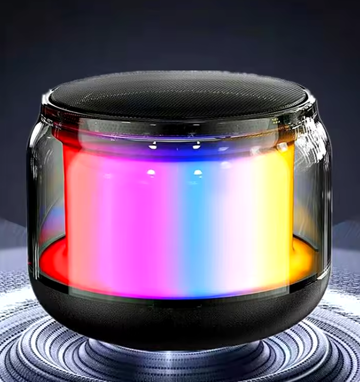 Gambar produk T-WOLF Mini Bluetooth Speaker Portable Transparent Wireless 400MAh - S-100