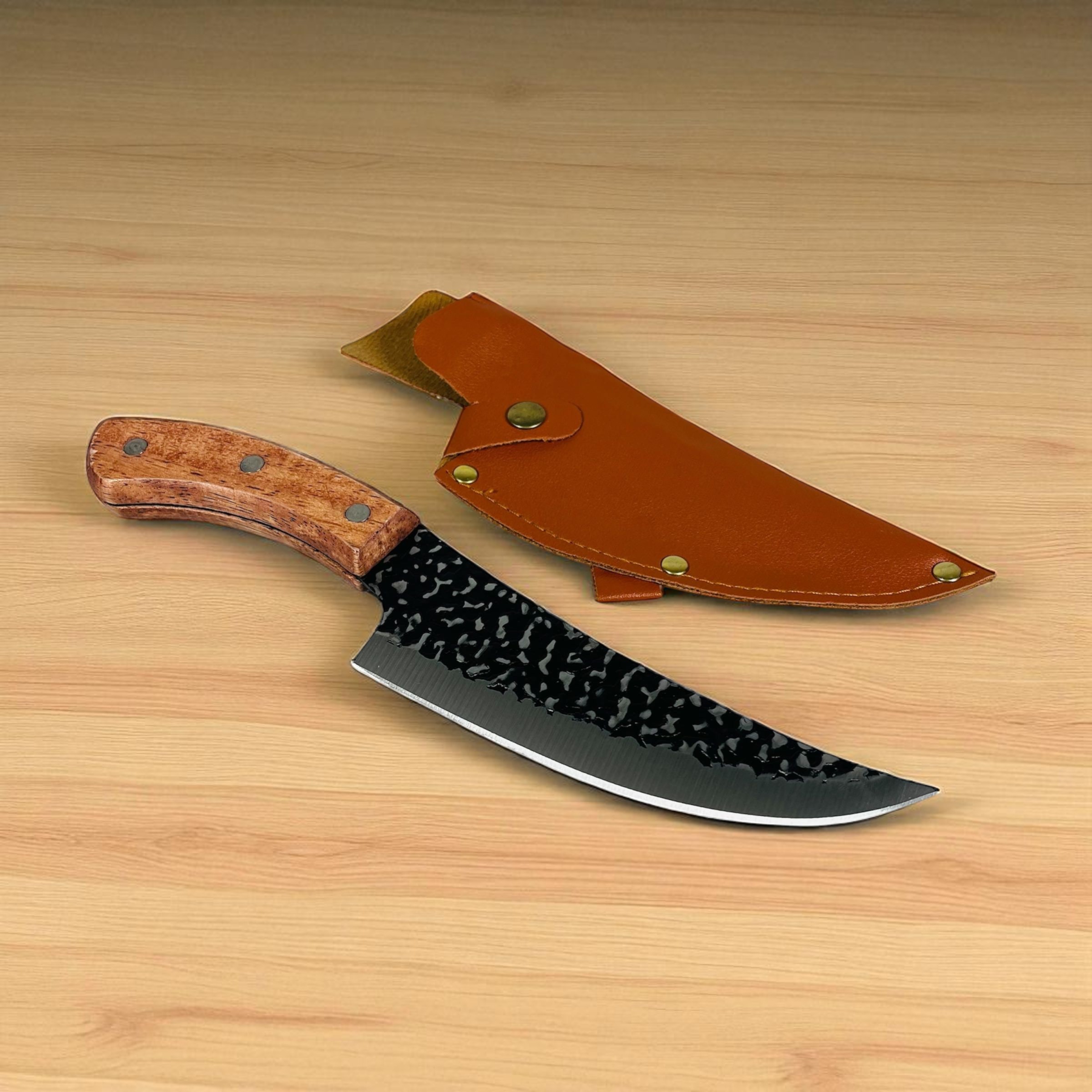 Gambar produk GuanQi Pisau Daging Tajam Stainless Steel 5Cr15 Forged Butcher Knife - 5CR15