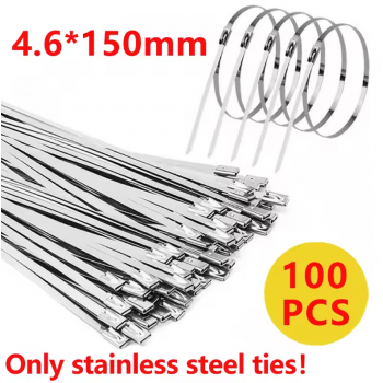 DAYFOR Kabel Ties Stainless Steel 304 Anti Karat Cable Plier 100 PCS - ZDQ2