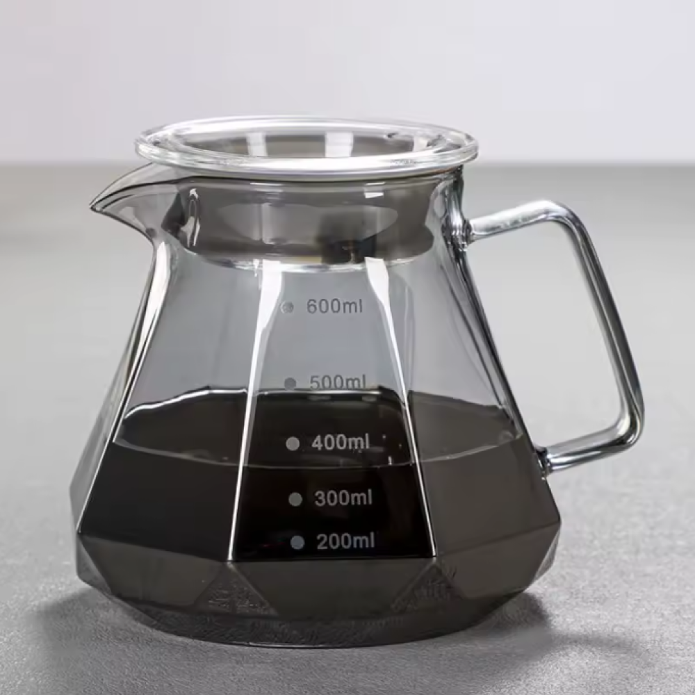 Gambar produk Leeseph Teko Kopi Coffee Server V60 Drip Pour Over Borosilicate Glass - LS048